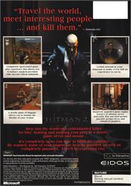 Box back cover for Hitman 2: Silent Assassin on the Microsoft Xbox.