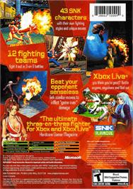Box back cover for King of Fighters: Neowave on the Microsoft Xbox.