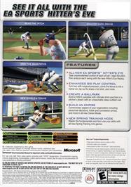 Box back cover for MVP Baseball 2005 on the Microsoft Xbox.