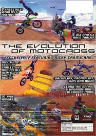Box back cover for MX 2002 featuring Ricky Carmichael on the Microsoft Xbox.