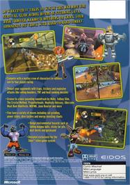 Box back cover for Mad Dash Racing on the Microsoft Xbox.