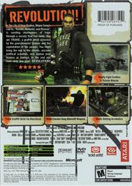 Box back cover for Marc Ecko's Getting Up: Contents Under Pressure (Limited Edition) on the Microsoft Xbox.