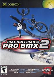 Box back cover for Mat Hoffman's Pro BMX 2 on the Microsoft Xbox.