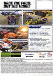Box back cover for NASCAR Thunder 2004 on the Microsoft Xbox.