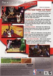 Box back cover for NBA 2K6 on the Microsoft Xbox.
