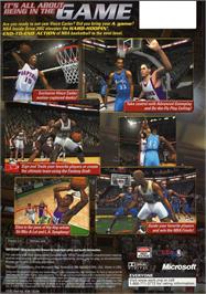 Box back cover for NBA Inside Drive 2002 on the Microsoft Xbox.