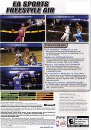 Box back cover for NBA Live 2005 on the Microsoft Xbox.