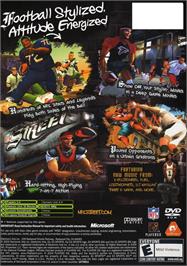 Box back cover for NFL Street on the Microsoft Xbox.