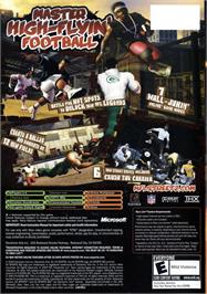 Box back cover for NFL Street 2 on the Microsoft Xbox.