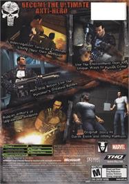 Box back cover for Punisher, The on the Microsoft Xbox.