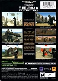 Box back cover for Red Dead Revolver on the Microsoft Xbox.
