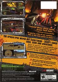 Box back cover for RoadKill on the Microsoft Xbox.