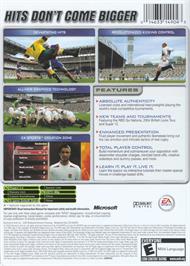 Box back cover for Rugby 2005 on the Microsoft Xbox.