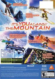 Box back cover for SSX 3 on the Microsoft Xbox.