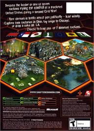 Box back cover for Shattered Union on the Microsoft Xbox.