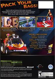 Box back cover for Sims: Bustin' Out on the Microsoft Xbox.