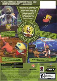 Box back cover for SpongeBob SquarePants: Battle for Bikini Bottom on the Microsoft Xbox.