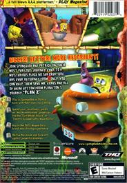 Box back cover for SpongeBob SquarePants: The Movie on the Microsoft Xbox.