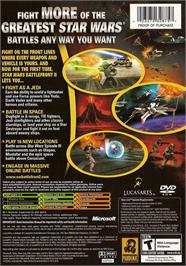 Box back cover for Star Wars: Battlefront 2 on the Microsoft Xbox.