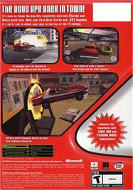 Box back cover for Starsky & Hutch on the Microsoft Xbox.