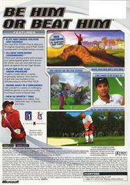 Box back cover for Tiger Woods PGA Tour 2003 on the Microsoft Xbox.