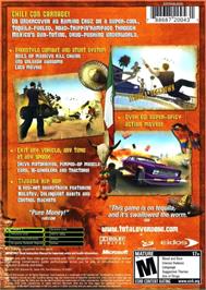 Box back cover for Total Overdose: A Gunslinger's Tale in Mexico on the Microsoft Xbox.