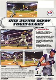 Box back cover for Triple Play 2002 on the Microsoft Xbox.