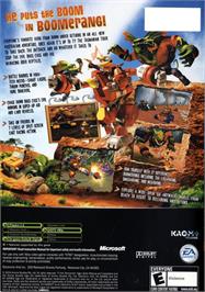 Box back cover for Ty the Tasmanian Tiger 2: Bush Rescue on the Microsoft Xbox.