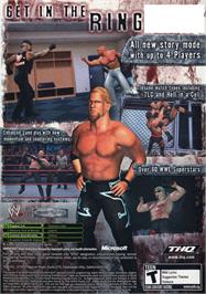Box back cover for WWE Raw 2 on the Microsoft Xbox.