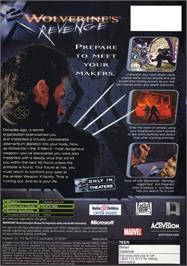 Box back cover for X2: Wolverine's Revenge on the Microsoft Xbox.