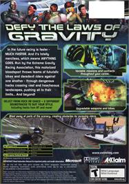 Box back cover for XGRA: Extreme G Racing Association on the Microsoft Xbox.