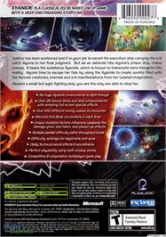 Box back cover for Xyanide on the Microsoft Xbox.