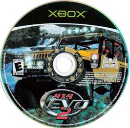 Artwork on the CD for 4x4 Evo 2 on the Microsoft Xbox.