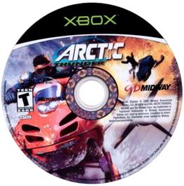 Artwork on the CD for Arctic Thunder on the Microsoft Xbox.