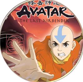 Artwork on the CD for Avatar: The Last Airbender on the Microsoft Xbox.