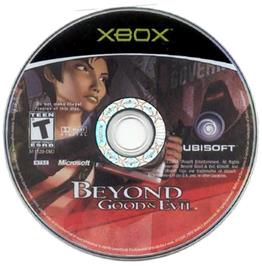 Artwork on the CD for Beyond Good & Evil on the Microsoft Xbox.