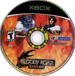Artwork on the CD for Bloody Roar Extreme on the Microsoft Xbox.