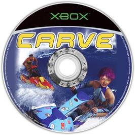 Artwork on the CD for Carve on the Microsoft Xbox.