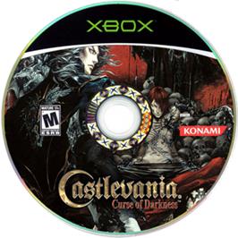 Artwork on the CD for Castlevania: Curse of Darkness on the Microsoft Xbox.