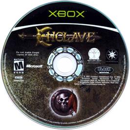 Artwork on the CD for Enclave on the Microsoft Xbox.