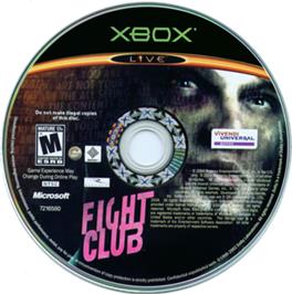 Artwork on the CD for Fight Club on the Microsoft Xbox.