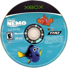 Artwork on the CD for Finding Nemo on the Microsoft Xbox.