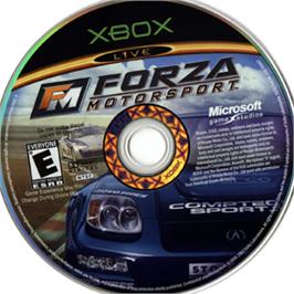 Artwork on the CD for Forza Motorsport on the Microsoft Xbox.