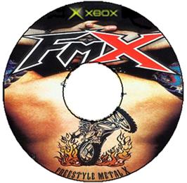 Artwork on the CD for Freestyle MetalX on the Microsoft Xbox.
