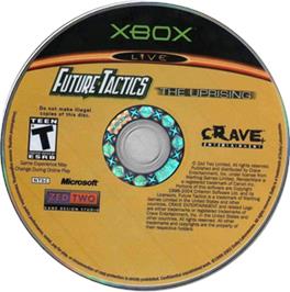 Artwork on the CD for Future Tactics: The Uprising on the Microsoft Xbox.