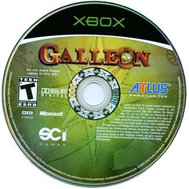 Artwork on the CD for Galleon on the Microsoft Xbox.