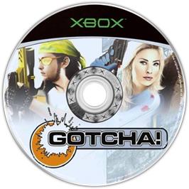 Artwork on the CD for Gotcha on the Microsoft Xbox.