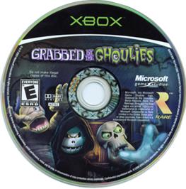 Artwork on the CD for Grabbed by the Ghoulies on the Microsoft Xbox.