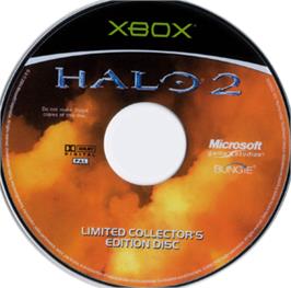 Artwork on the CD for Halo 2: Multiplayer Map Pack on the Microsoft Xbox.