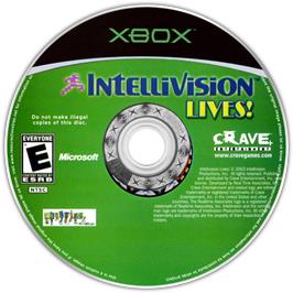 Artwork on the CD for Intellivision Lives on the Microsoft Xbox.